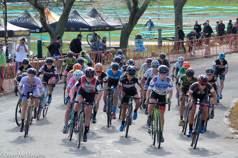 Ellen Noble (Aspire Racing) took the hole-shot and led in the early going on Day 2 of the Grand Prix of Gloucester