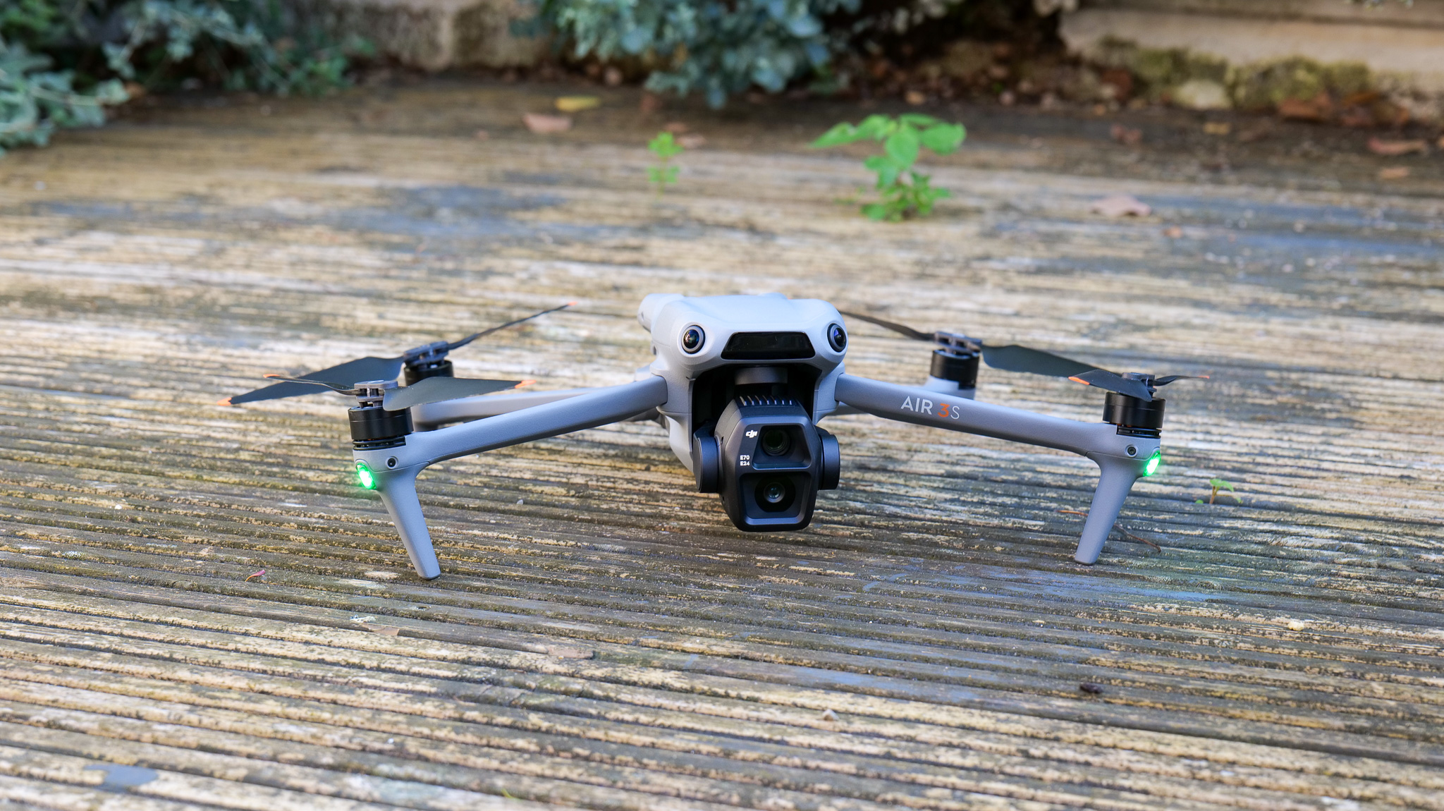 DJI Air 3S drone landed on deck