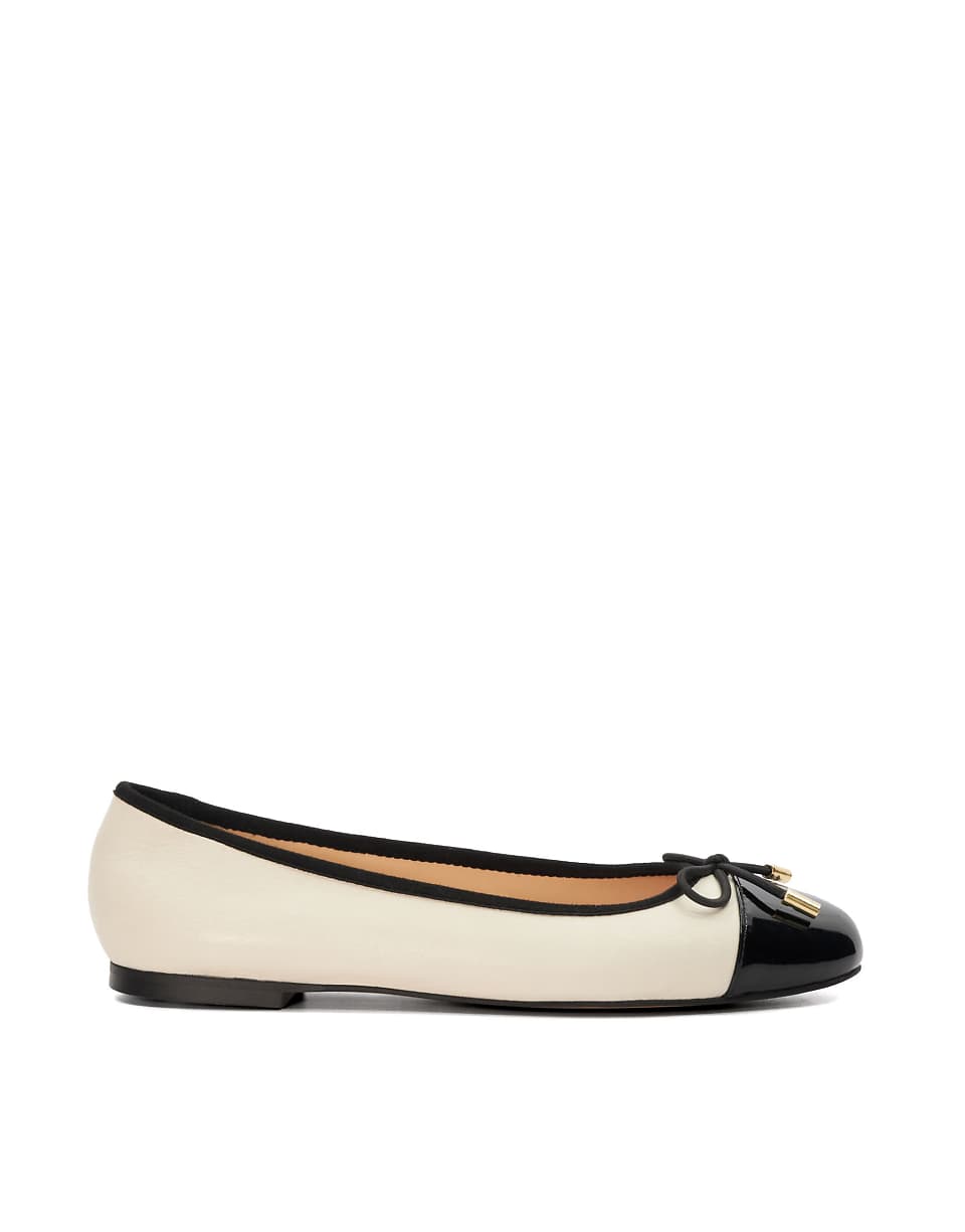 Dune London Highest Ballet Pumps Shoe in Cream
