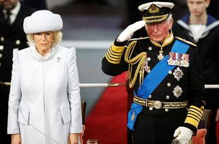 prince charles walks behind duchess camilla royal protocol