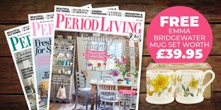 Get two free Emma Bridgewater mnugs when you subscribe to Period Living