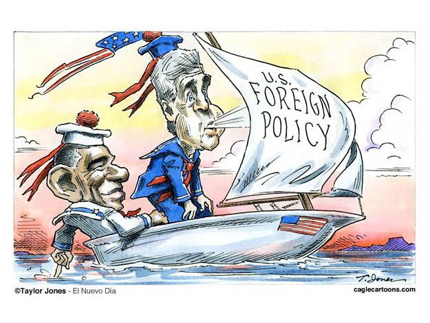 Obama cartoon foreign policy