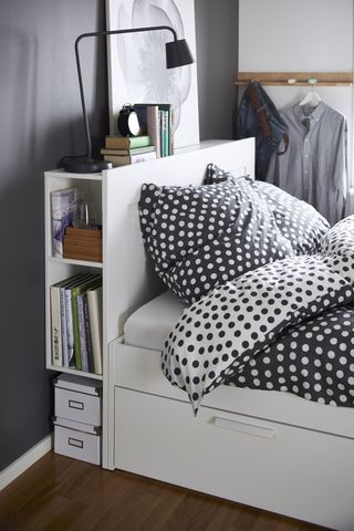 Ikea Brimnes storage headboard