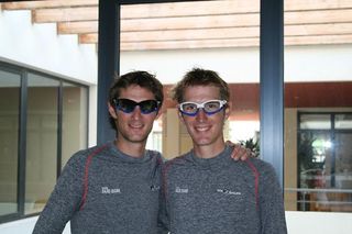 Frank and Andy model their new Oakleys.