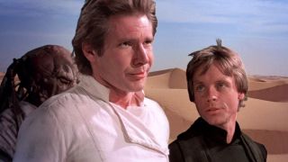 Harrison Ford and Mark Hamill in Star Wars: Return of the Jedi