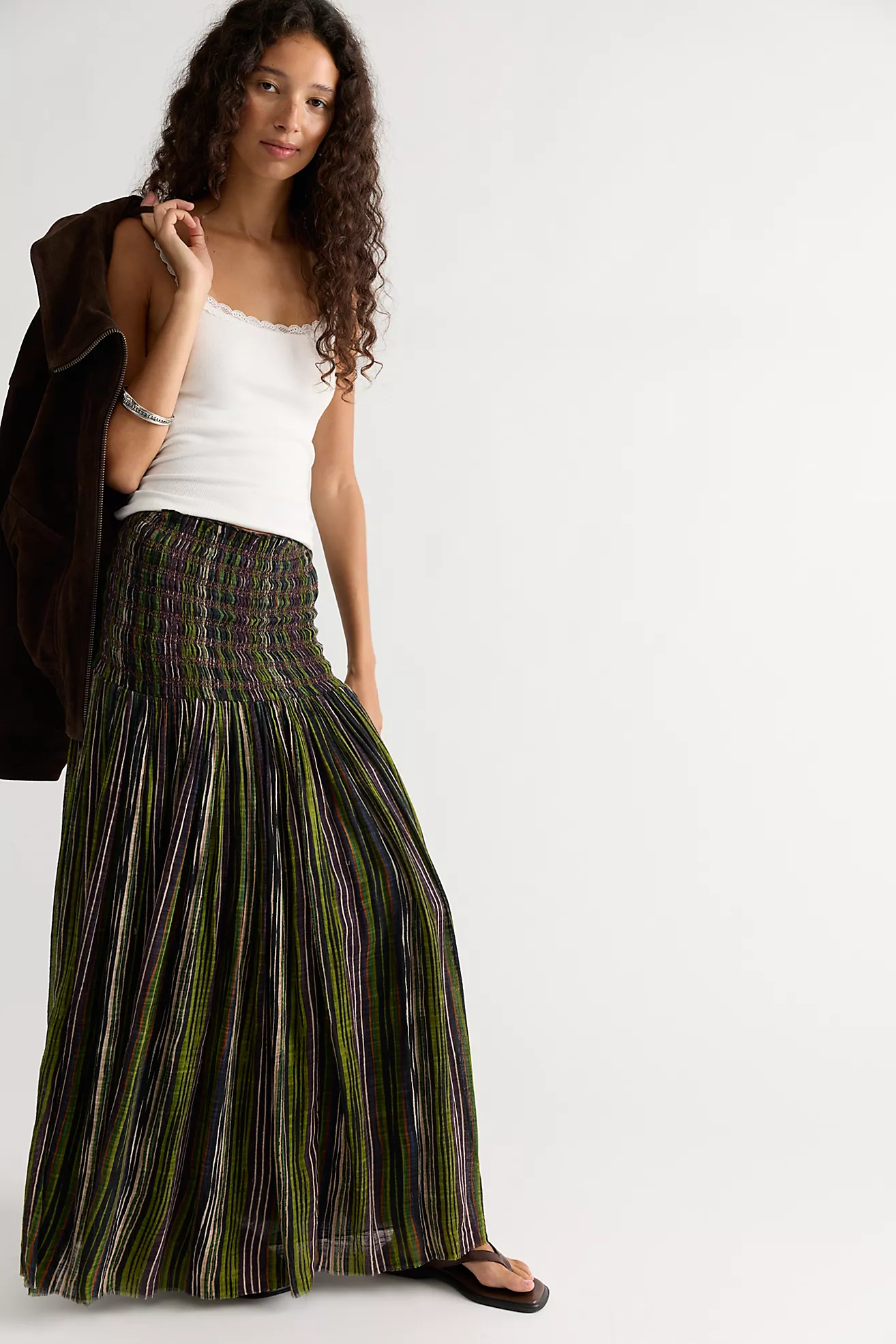 Fp One Ravenna Printed Convertible Maxi Skirt