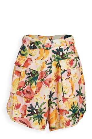 Frutas Linen Shorts