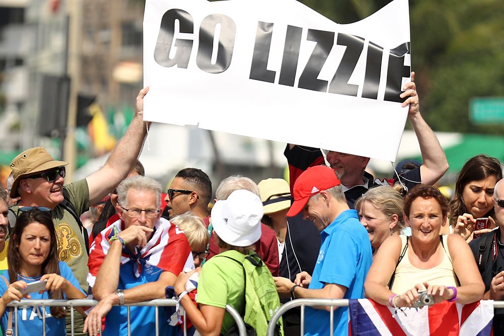 Armitstead had some fans at the start