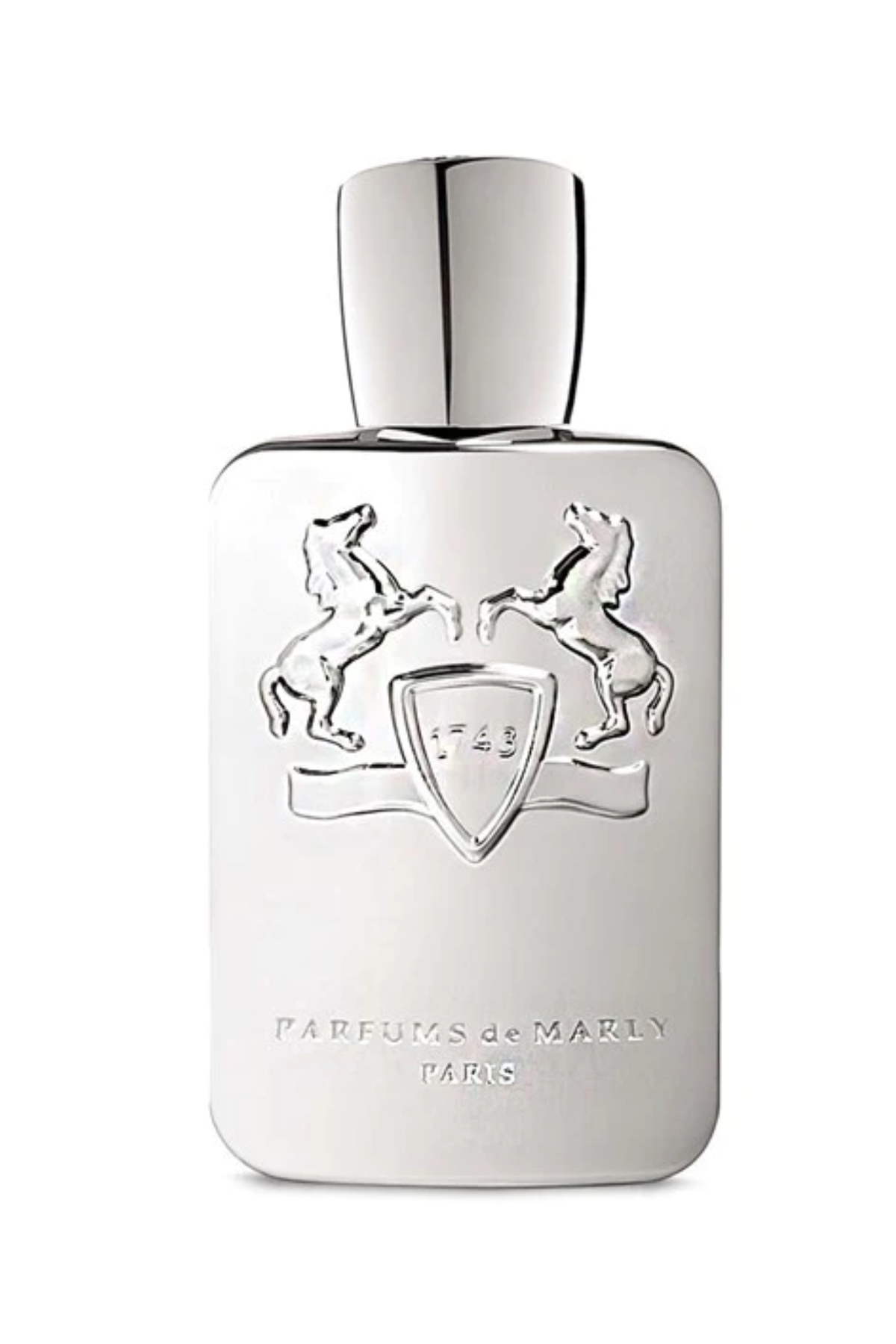 A bottle of Parfums de Marly Pegasus Perfume against a white background.