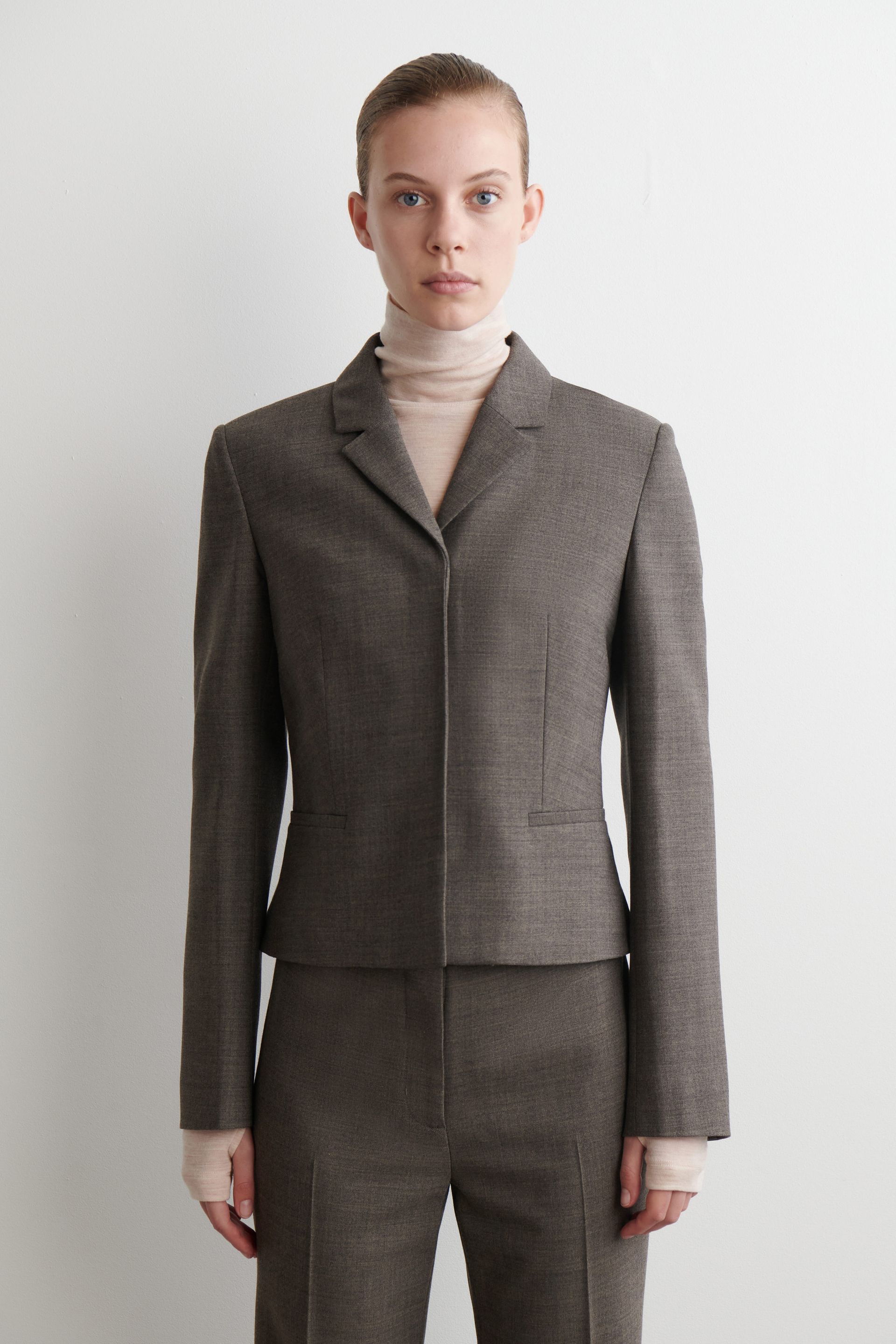 Slim Waisted Wool Blazer