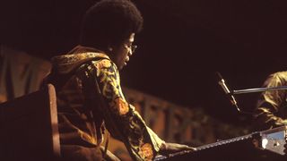 American pianist Herbie Hancock performs live on stage at the Monterey Jazz Festival at the County Fairgrounds in Monterey, California on 16th September 1972. (Photo by David Redfern/Redferns)