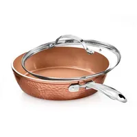 Gotham Steel Steel Hammered Copper 12 Inch Non Stick Frying Pan Gotham Steel Steel Hammered Copper 12 Inch Non Stick Frying Pan