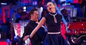 Kellie Bright with Kevin Clifton on Strictly 2015