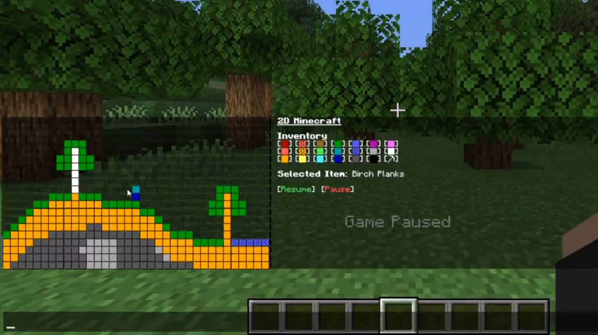 You Can Now Play 2d Minecraft In The Minecraft Chat Window Pc Gamer