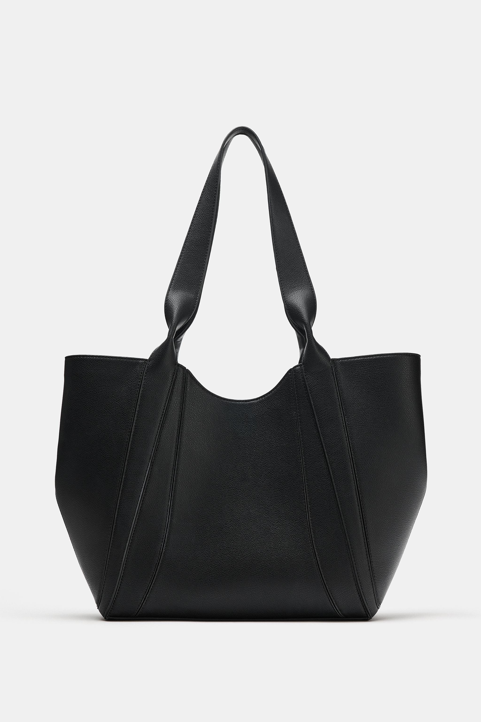 Maxi Shopper Bag - Black - One Size Only