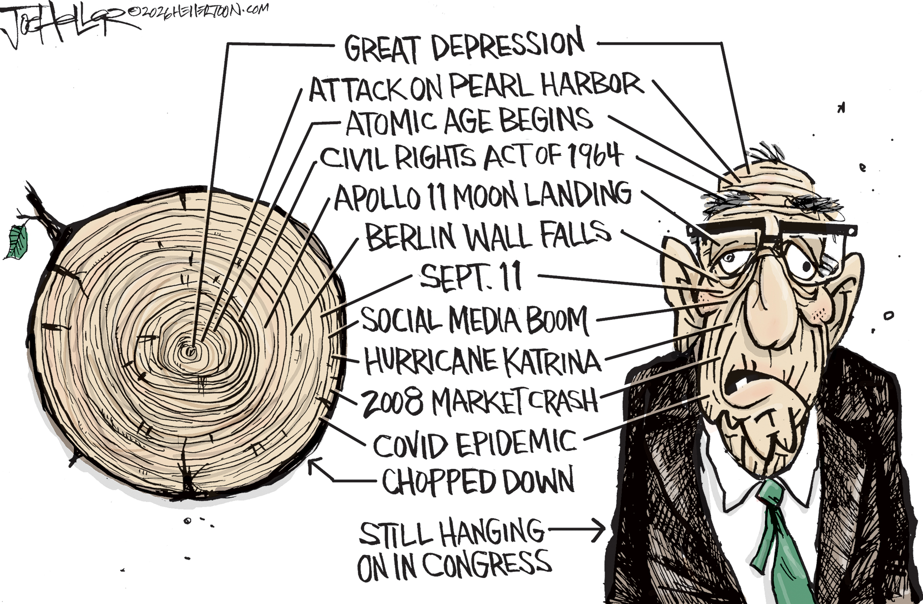 Political cartoon