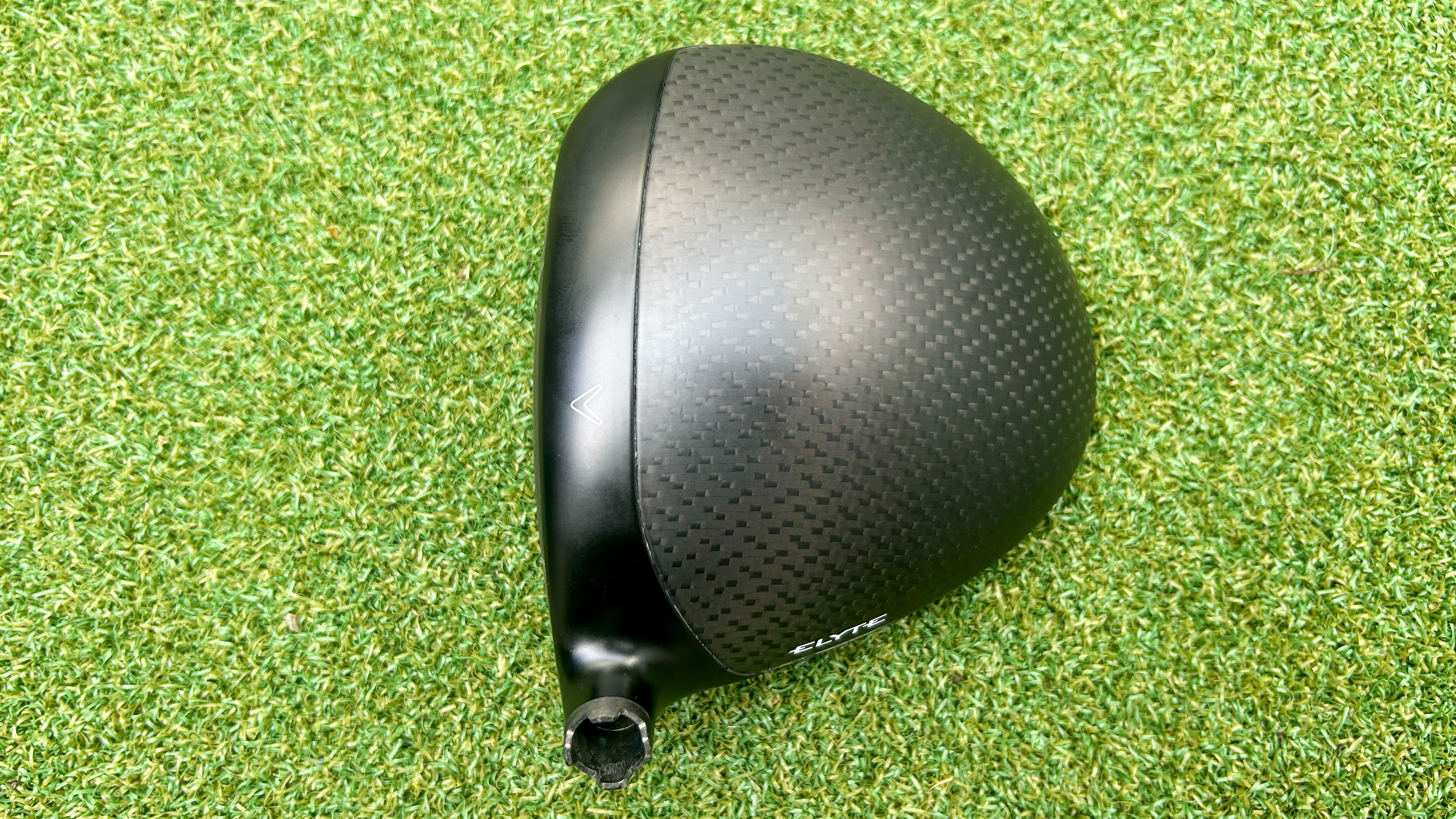 Photo of the long drive head at address