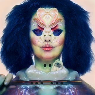 Björk's Utopia album cover shows a fantastical alien face