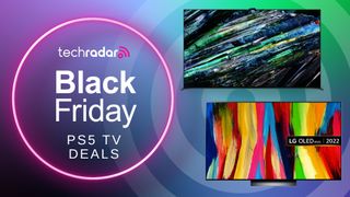 Artwork for TechRadar Gaming's Black Friday PS5 TV deals page