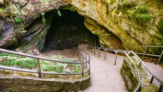 The entrance to Mammoth Cave National Park