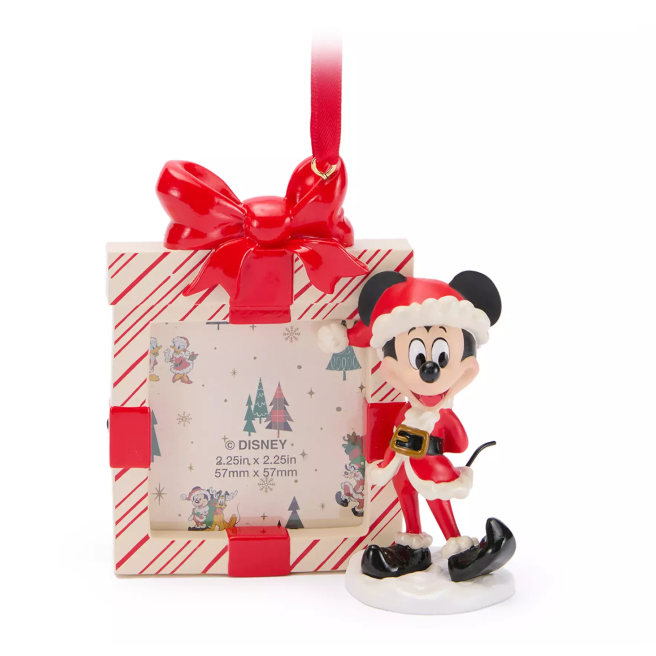 Santa Mickey Mouse Photo Frame Ornament