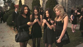 The core four characters of Pretty Little Liars.