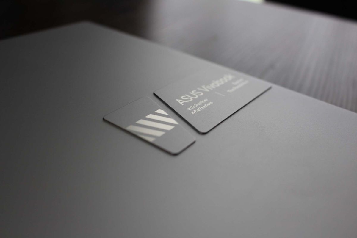 ASUS VivoBook 16 Pro's branding close up