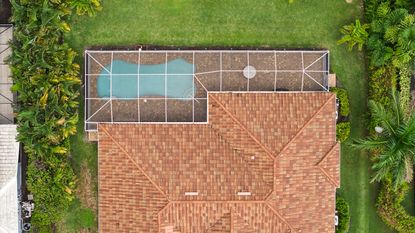 Ariel view of the roof of a home in Florida.