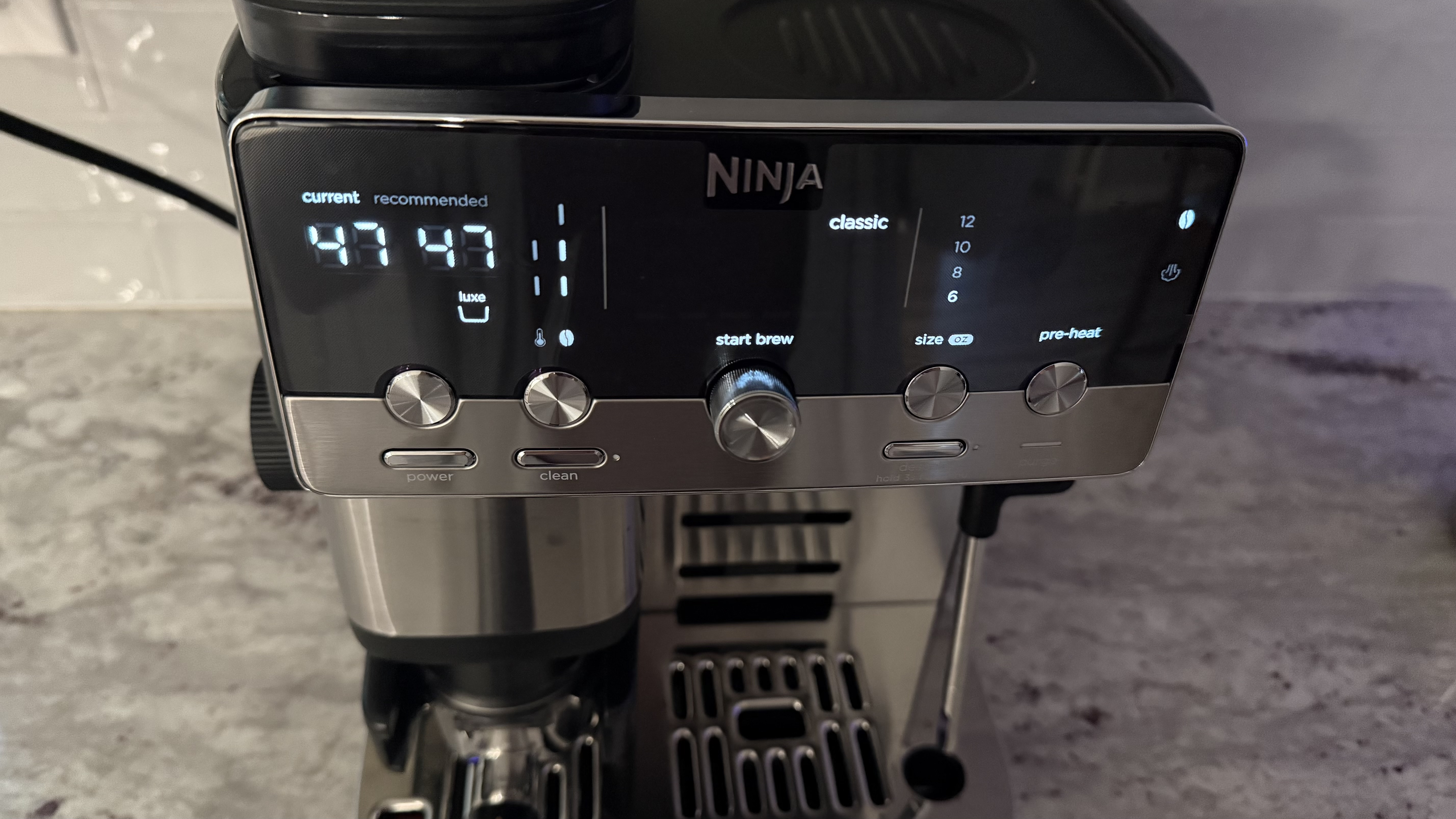 Ninja Luxe Café Mini Espresso Machine brewing classic drip coffee