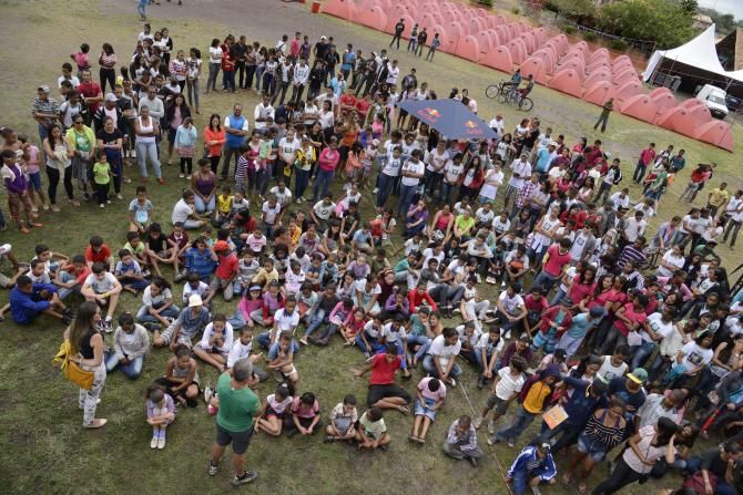 The riders gather for day 1