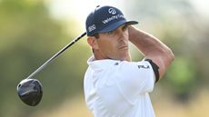Billy Horschel takes a shot at the 150th Open at St Andrews
