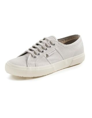 Superga Pearl Matte Canvas Sneakers in Gray