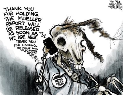 Political Cartoon U.S. Robert Mueller Investigation Democrats Presidential Election 2020