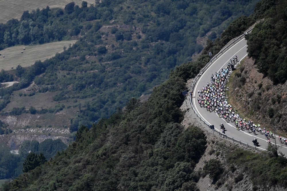 A tough day in the mountains at the Tour de France