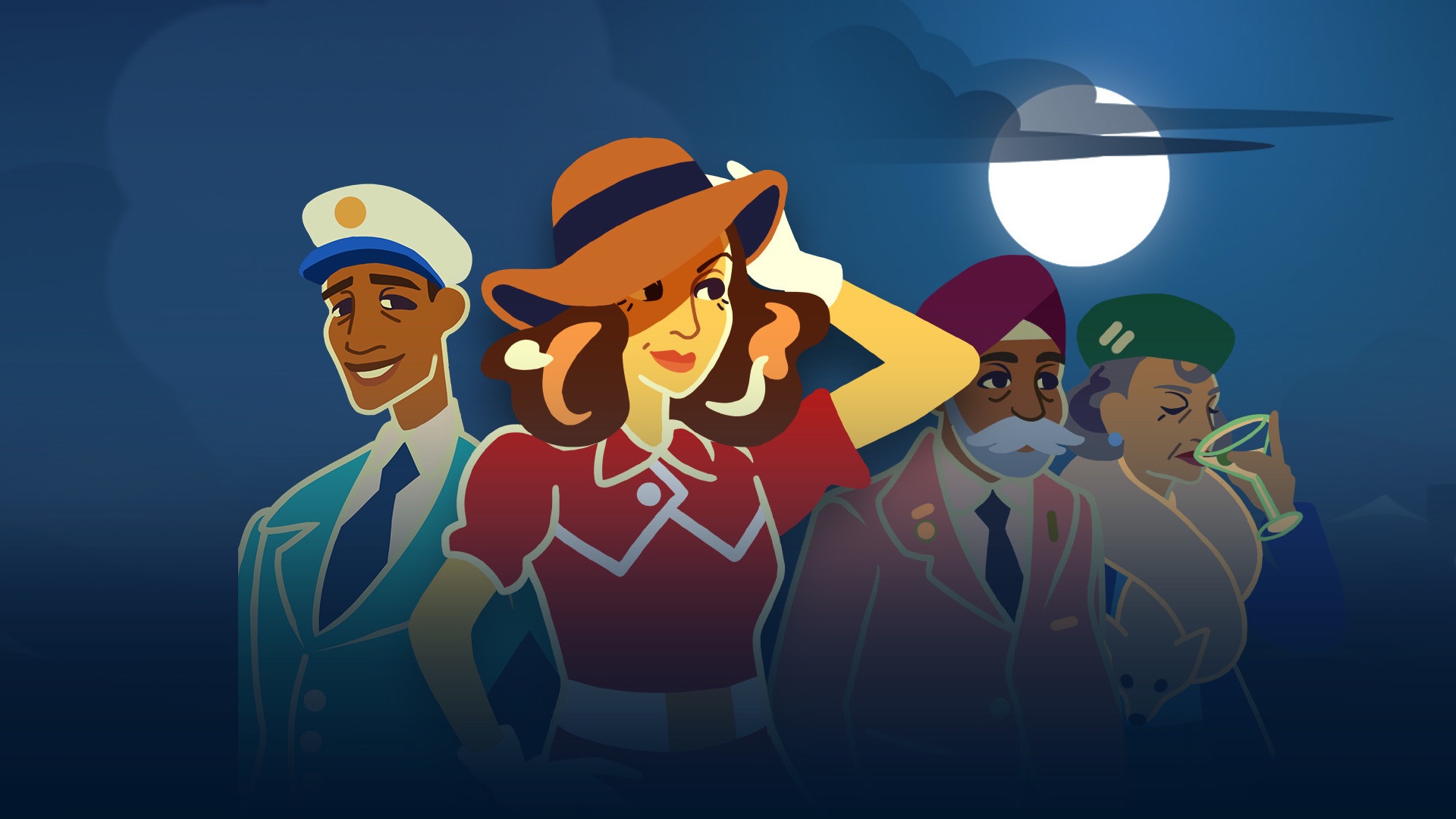 A lineup of Overboard characters.