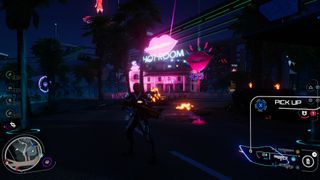 Crackdown 3’s semi comic book-esque looks don’t stand out quite as much in 2019, but when night falls, the neon still comes out to play. (Image credit: Microsoft)
