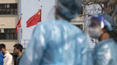 Healthcare workers wearing PPE in Hong Kong