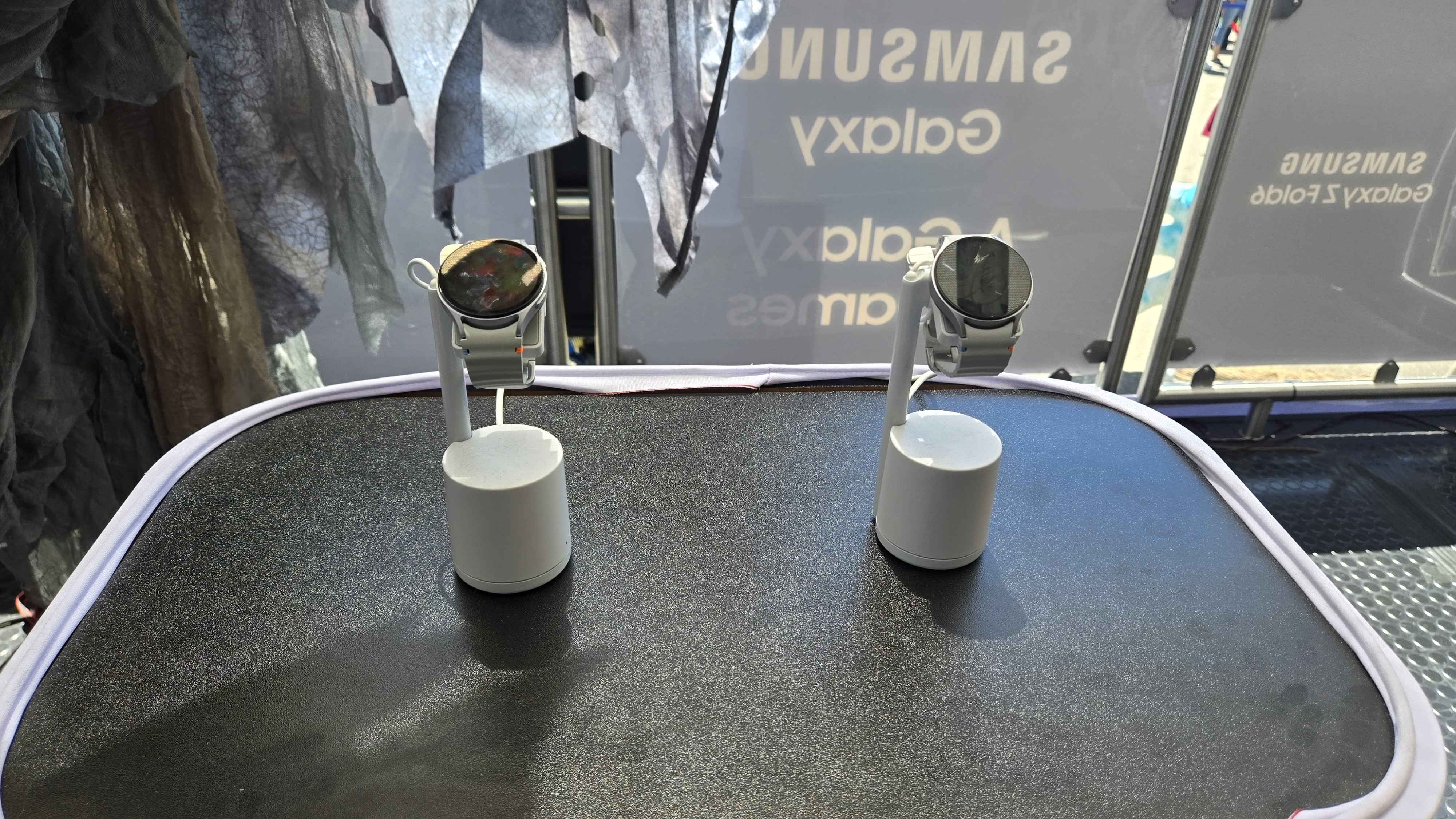 Galaxy smartwatches at the Samsung's Comic-Con booth