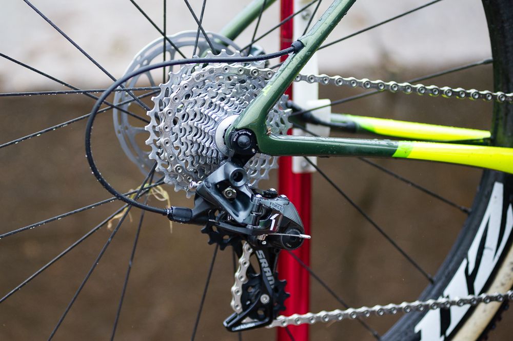 Kaitie Keough's Cannondale Super X. Most riders went with a standard 12-28 or 12-32 cassette.