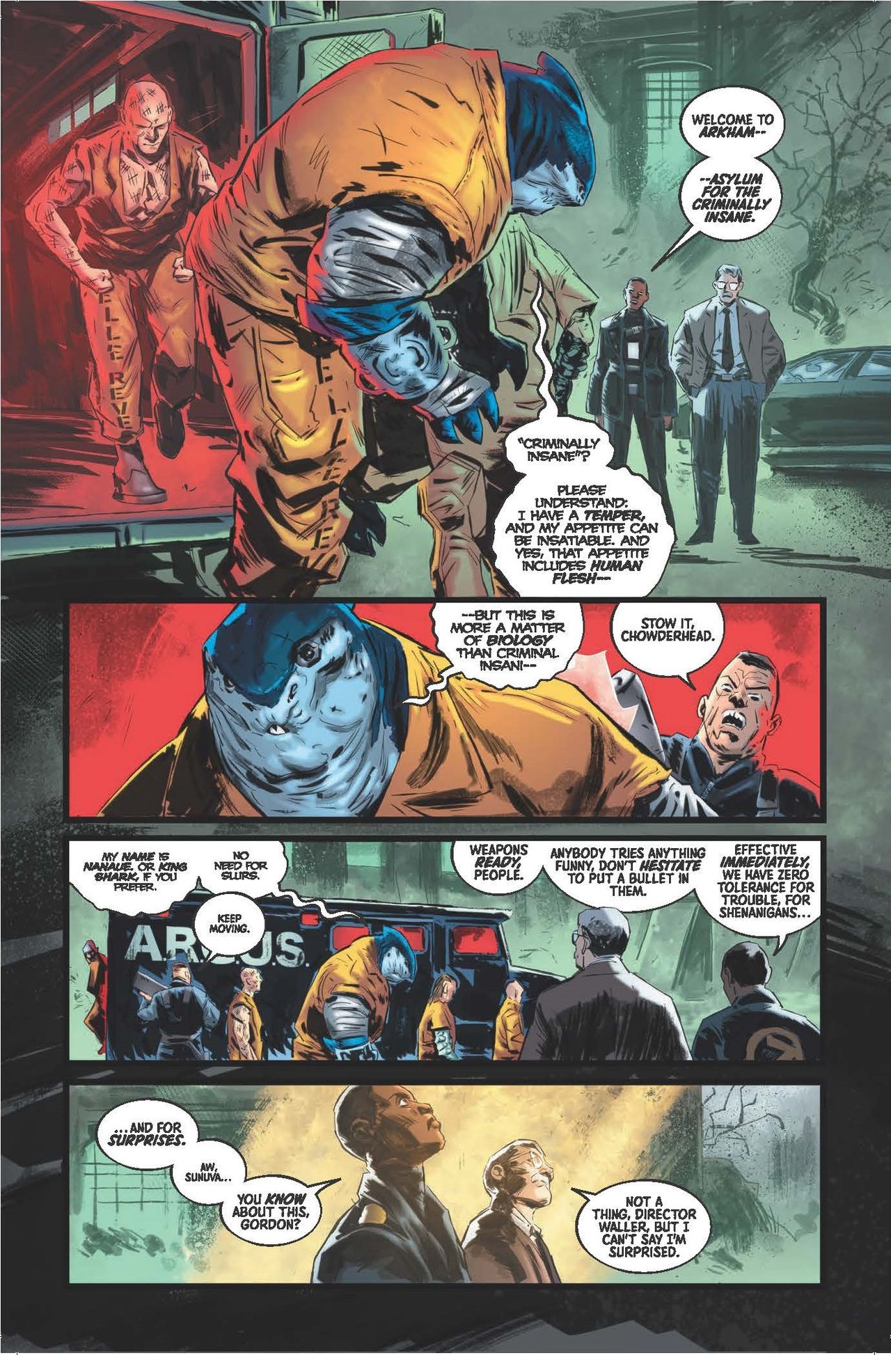 Pages from Suicide Squad: Kill Arkham Asylum #1