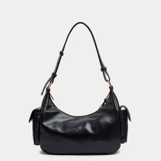 M&S Faux Leather Utility Shoulder Bag