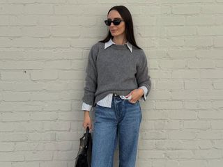 @livvperez fall outfit sweater and jeans