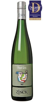 DWWA 14 International Trophy, Paul Zinck Pinot Gris Portrait Alsace 2012