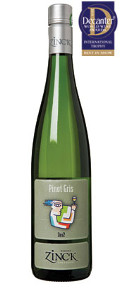 DWWA 14 International Trophy, Paul Zinck Pinot Gris Portrait Alsace 2012