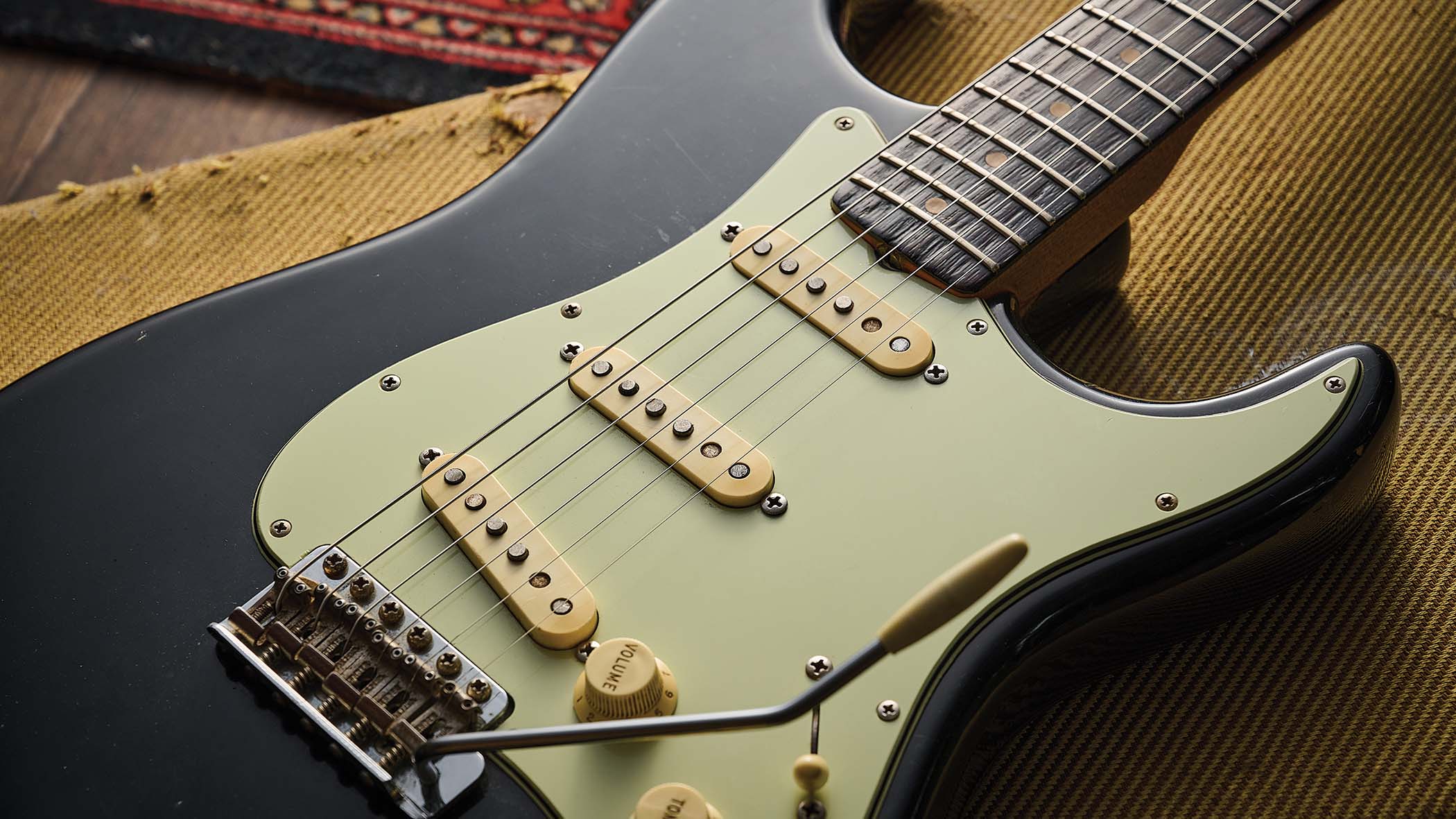 A 1963 Fender Stratocaster that was once owned by Noel Gallagher