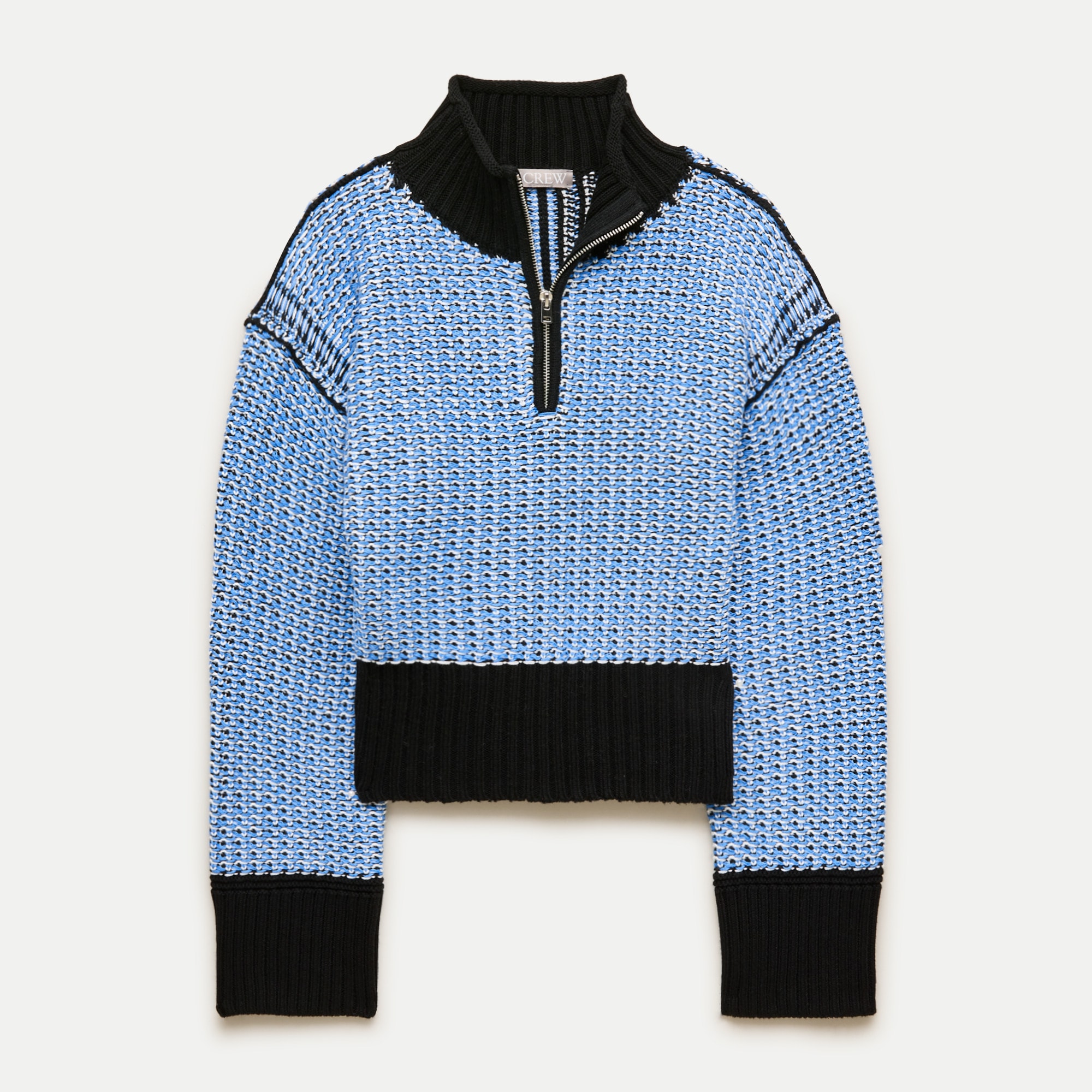 Tiny Rollneck&amp;trade; in Colorblock Tweed Stitch