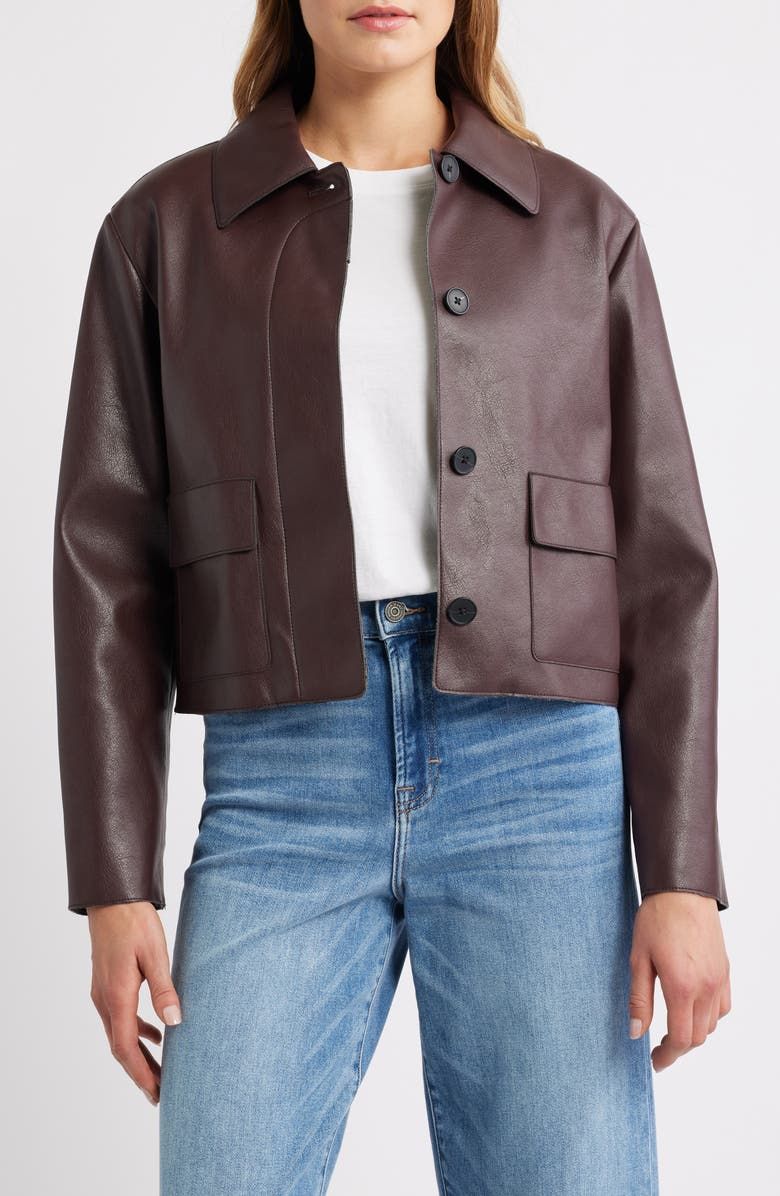 Sabina Faux Leather Jacket