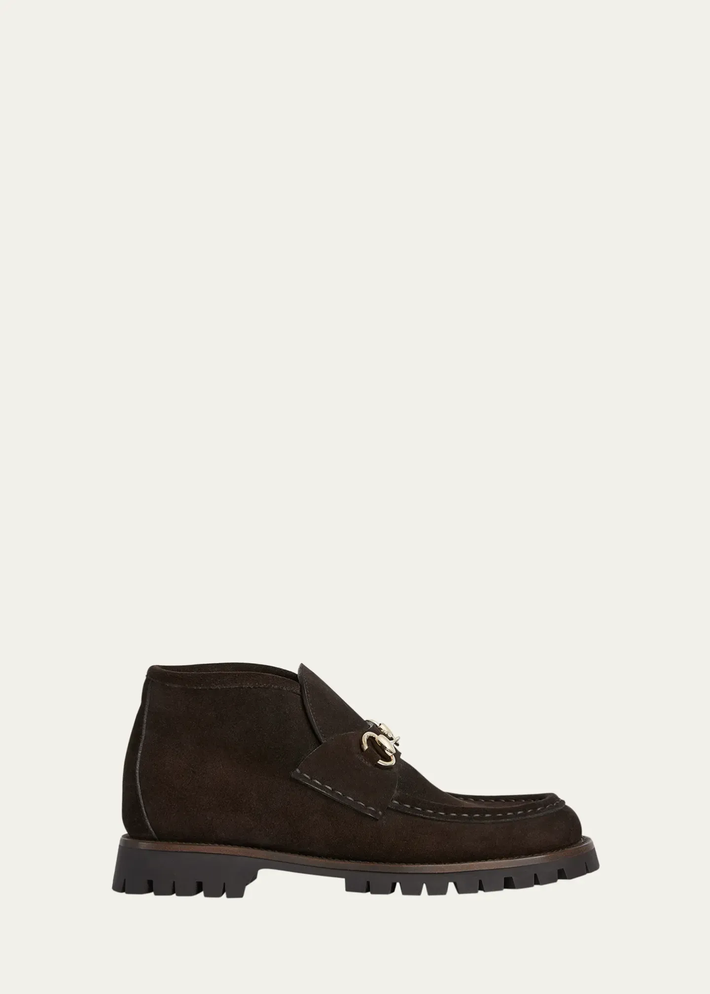 Gucci, Sylke Suede Horsebit Booties