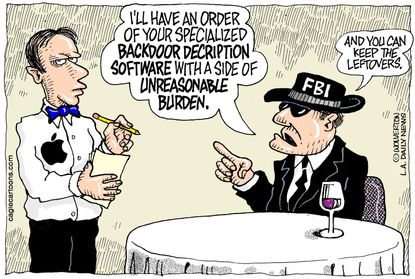 Editorial Cartoon U.S. Apple FBI