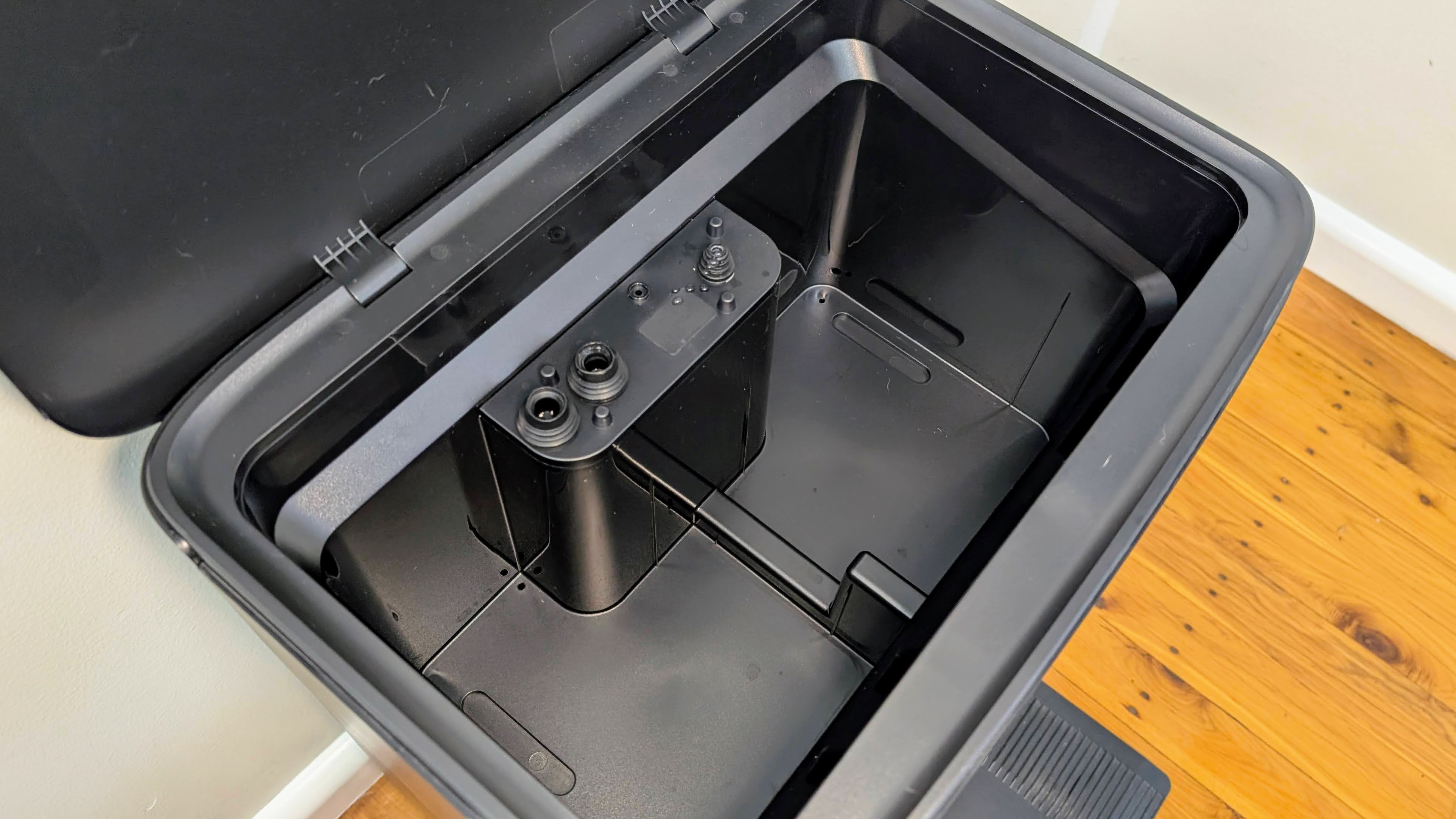 Ecovacs X5 Pro Omni base station with water containers removed